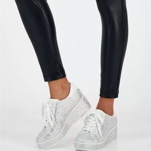 INC International Concepts Women's Sparkling White Sneakers - Brand New